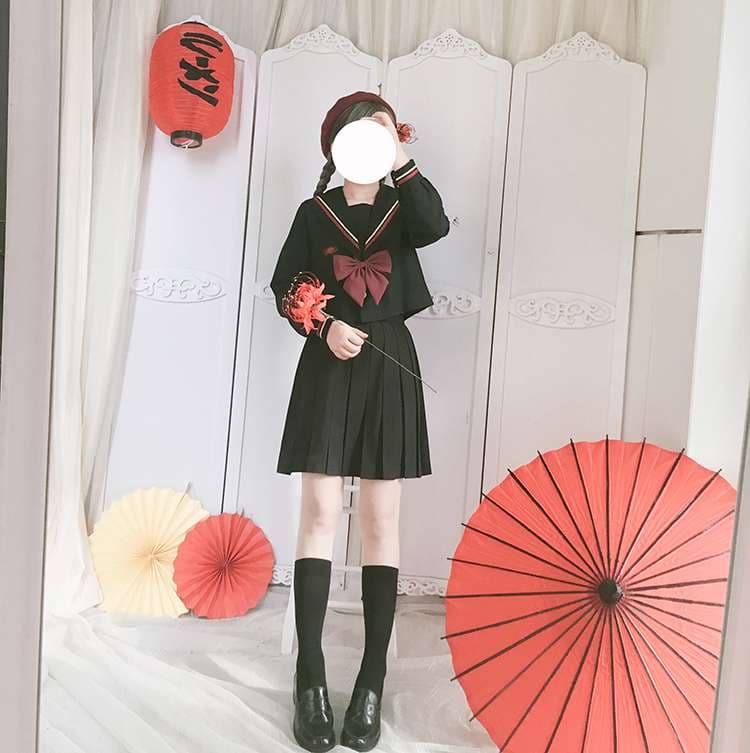 セーラー服 レトロ風セーラーカラー制服ジャケット
