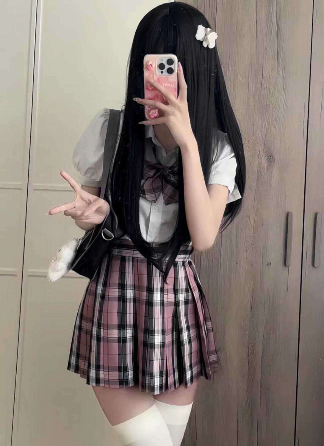 セーラー服 プリーツスカート制服風コスプレセット