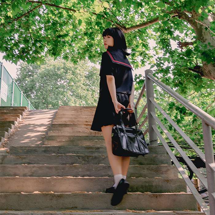 セーラー服 赤リボン 上下セット