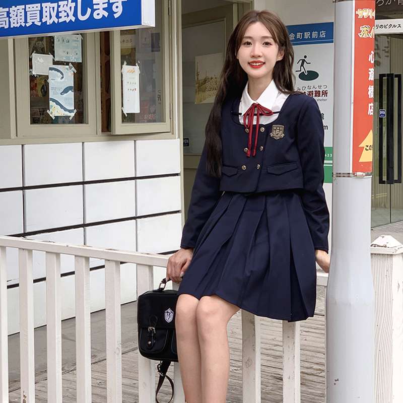 セーラー服 学生風クラシック カーディガンセット