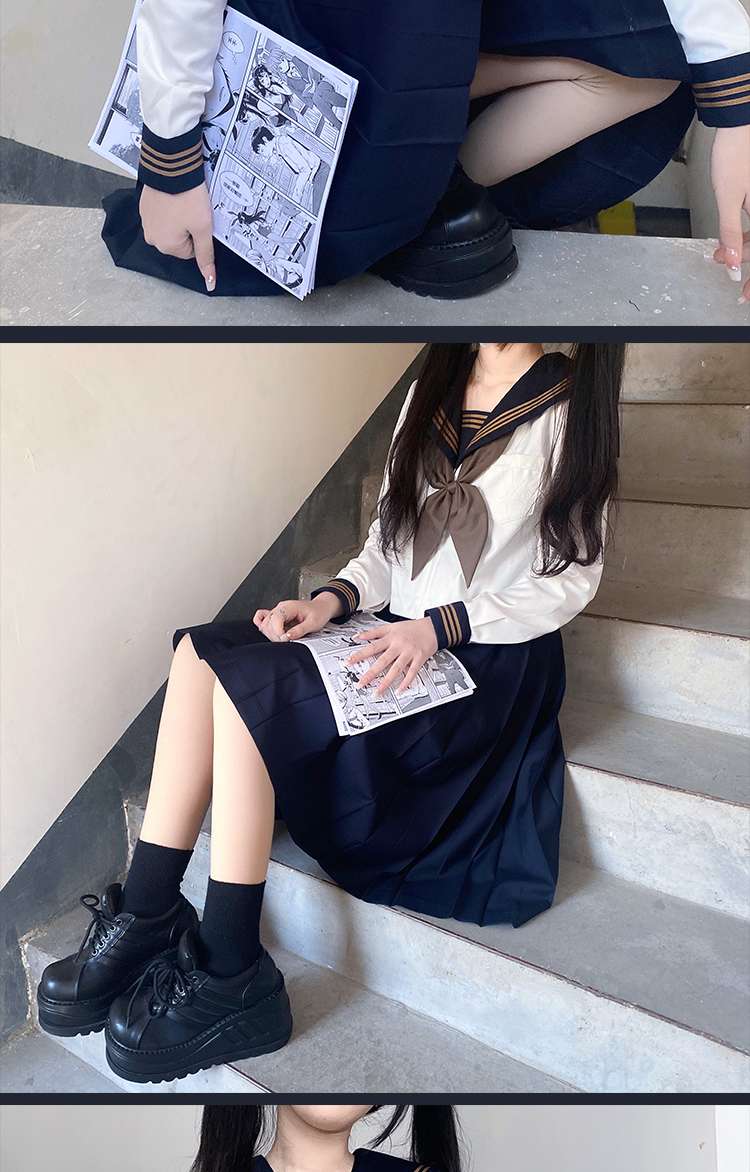 セーラー服 クラシックセーラー風制服コスプレセット