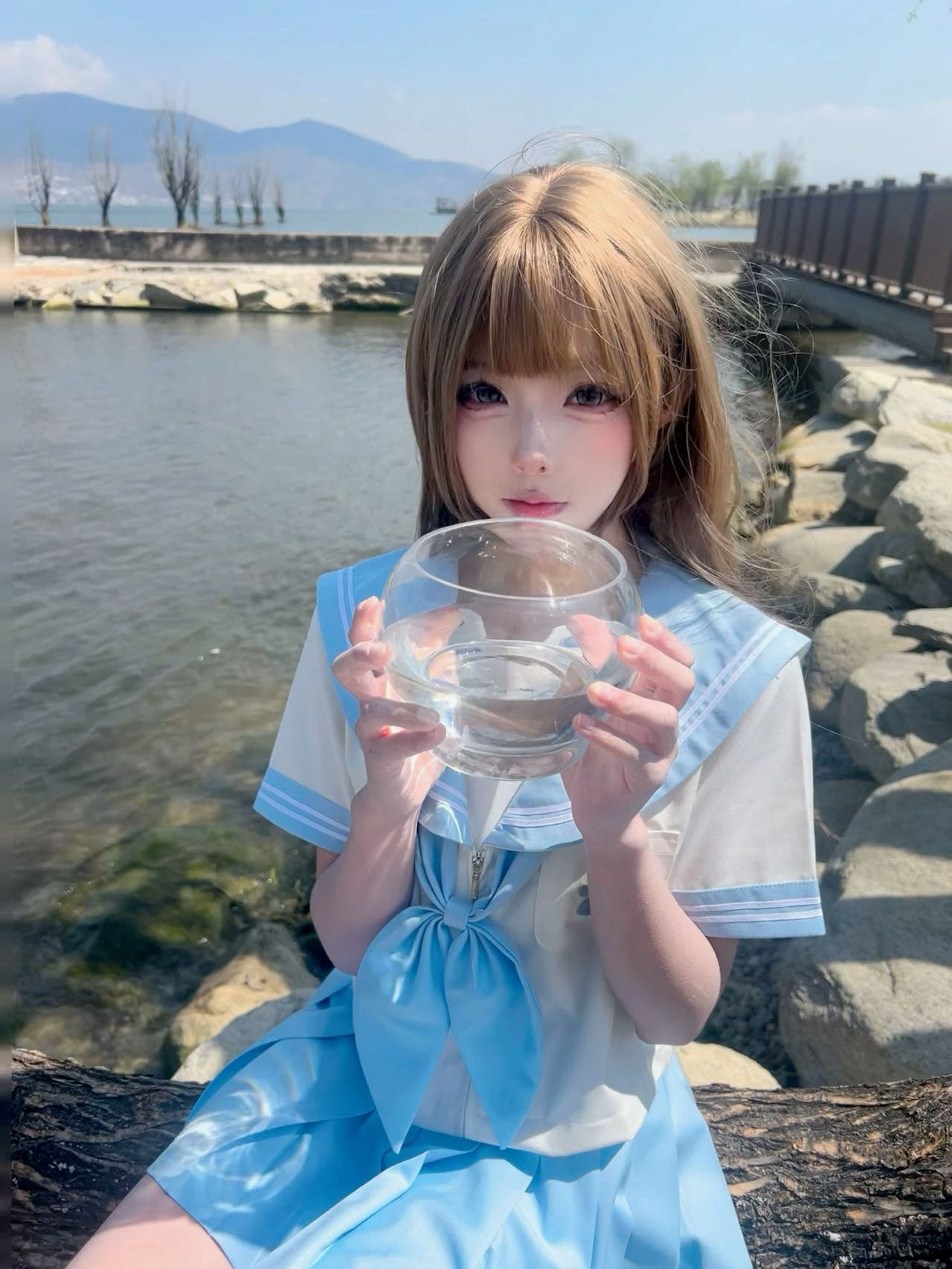 セーラー服 うさぎモチーフ 海の制服