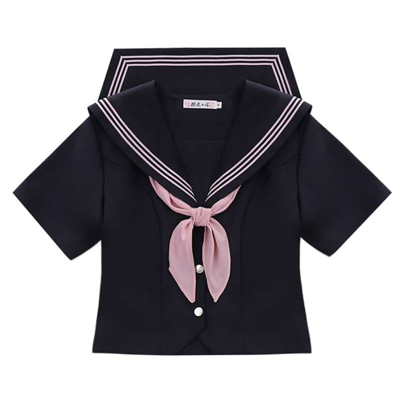 セーラー服 【大きいサイズ】清楚系女子高生風 女装