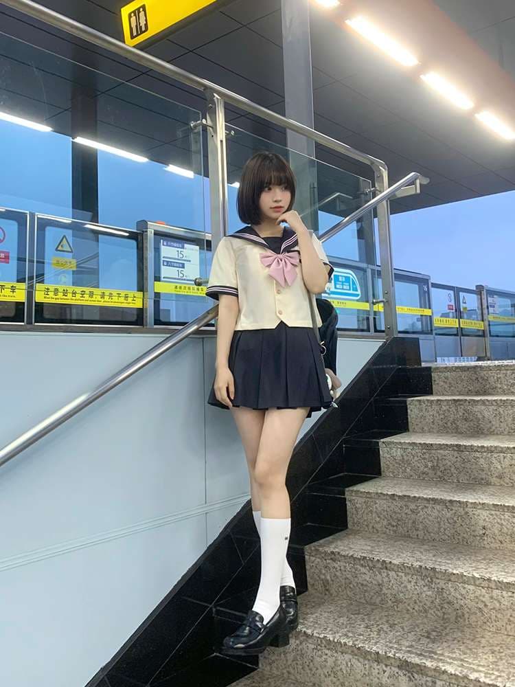 セーラー服 清楚可愛い学園風 コスプレセット