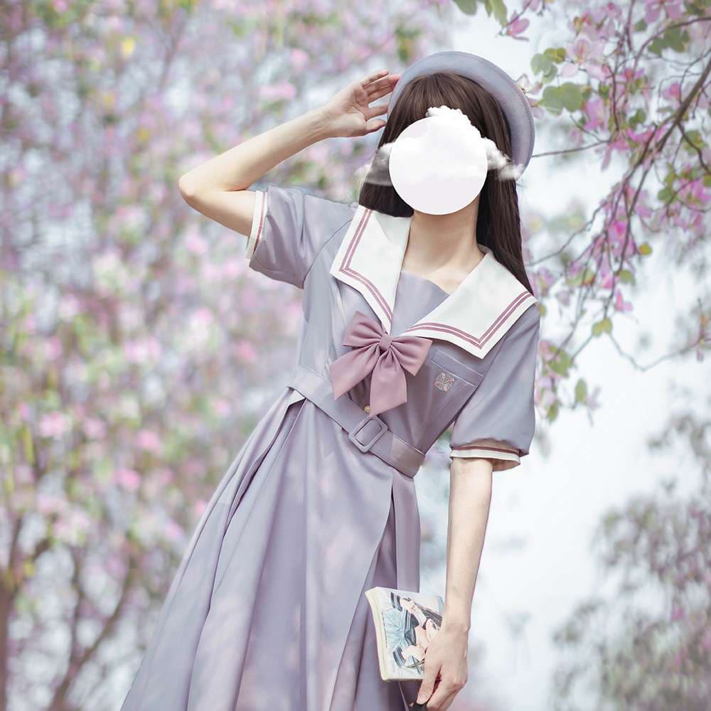 セーラー服 春の香りただよう乙女のセーラーワンピース