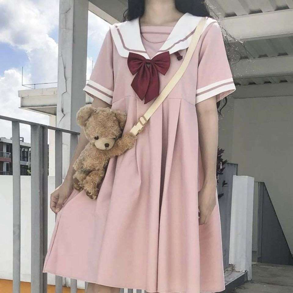 セーラー服 ふわり可愛いセーラー風ワンピース