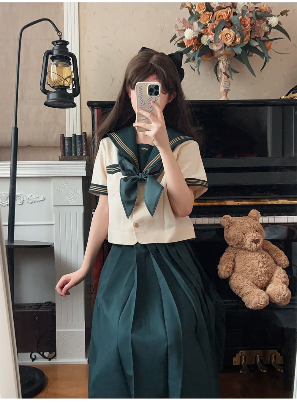 セーラー服 クラシック セーラー 半袖ブラウス