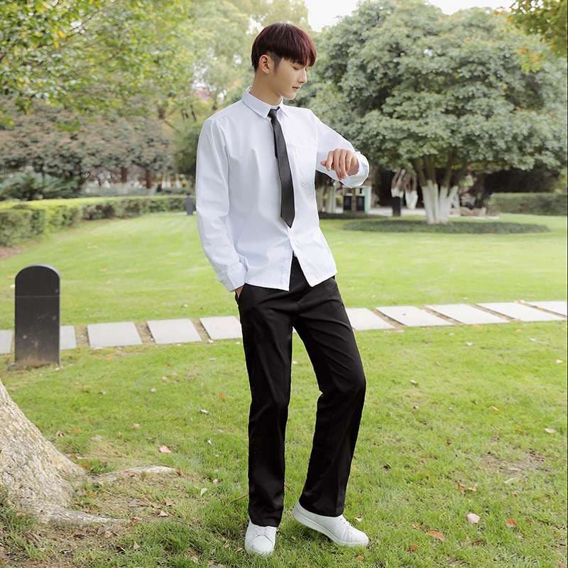 セーラー服 学生カップル風モダンスクールユニフォーム