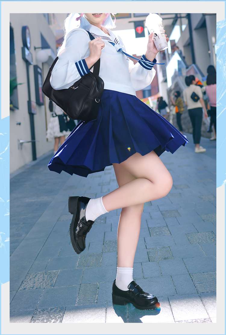 セーラー服 元気いっぱい！アニメ風セーラー制服コスプレセット