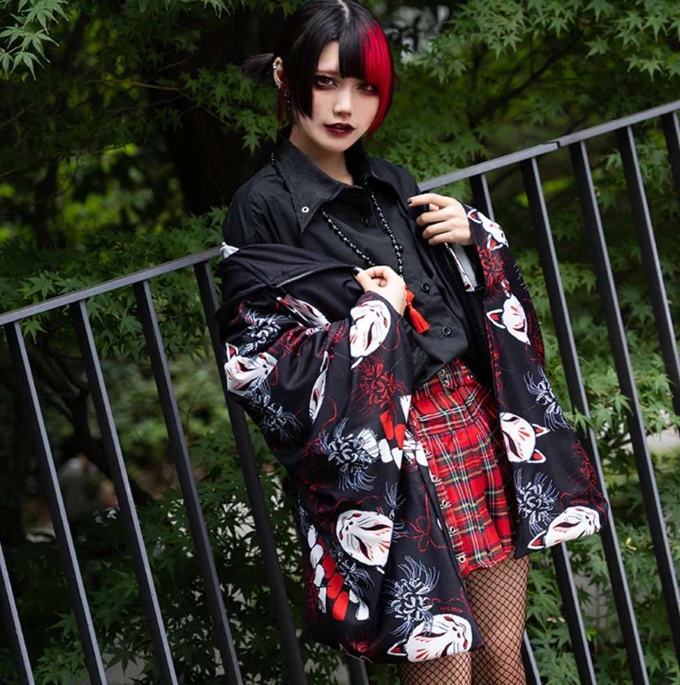 セーラー服 和柄 風マント
