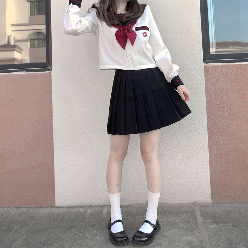 セーラー服 学生風 長袖上下セット
