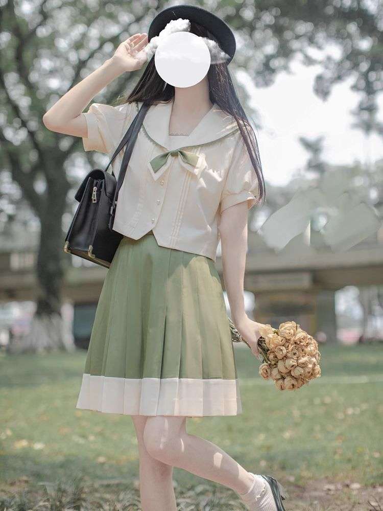 セーラー服 清楚な雰囲気の学生風 セット