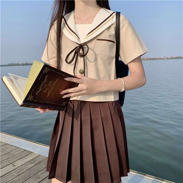 セーラー服 クラシックセーラー襟プリーツスカート制服
