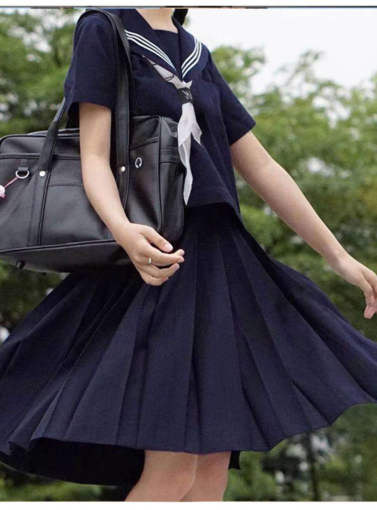 セーラー服 クラシック長袖 ネイビー