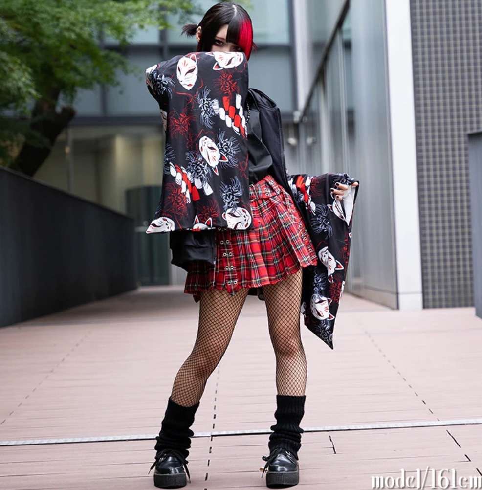 セーラー服 和柄 風マント