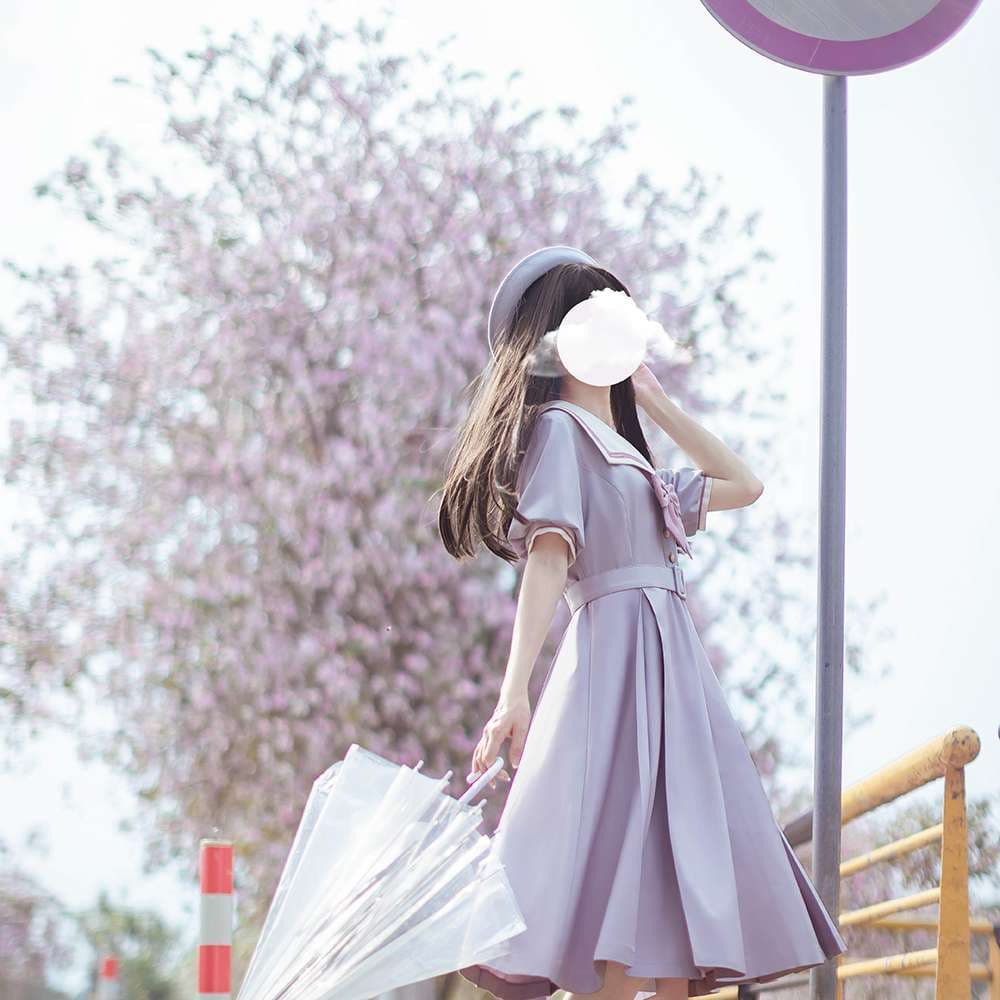 セーラー服 春の香りただよう乙女のセーラーワンピース