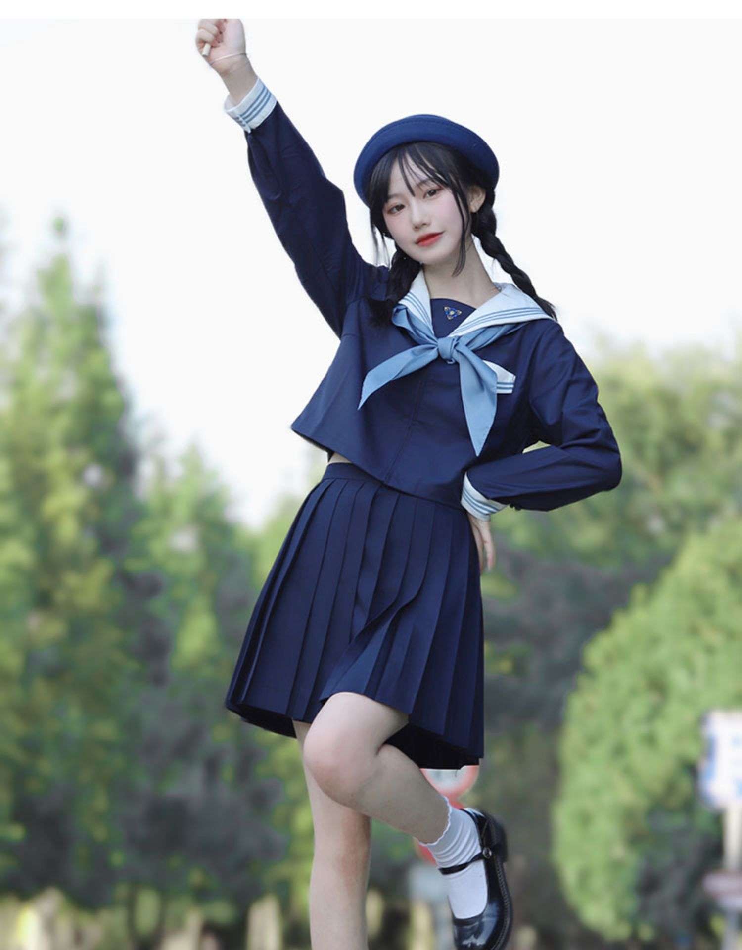 セーラー服 清楚な学生風 コスプレ衣装