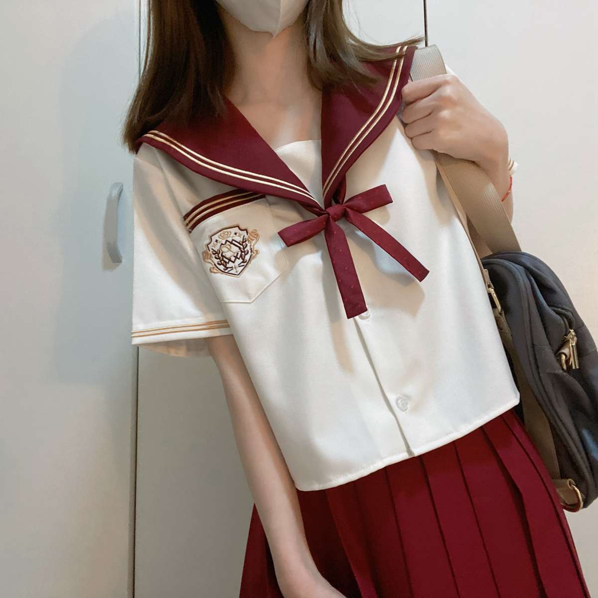 セーラー服 クラシカル学生服 リボン付きセーラー