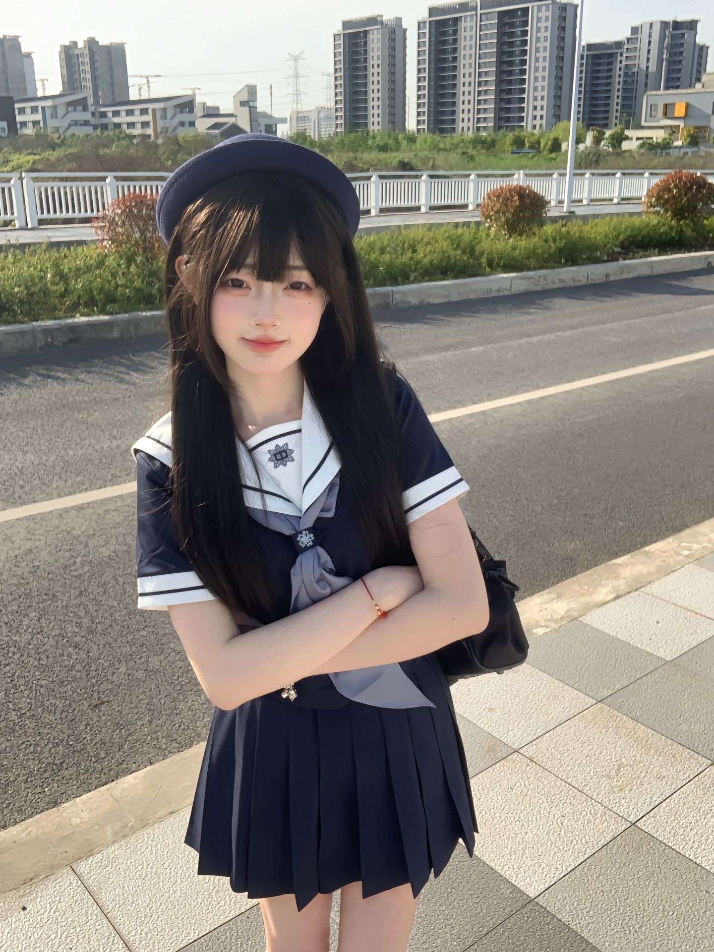 セーラー服 学生風 上下セット