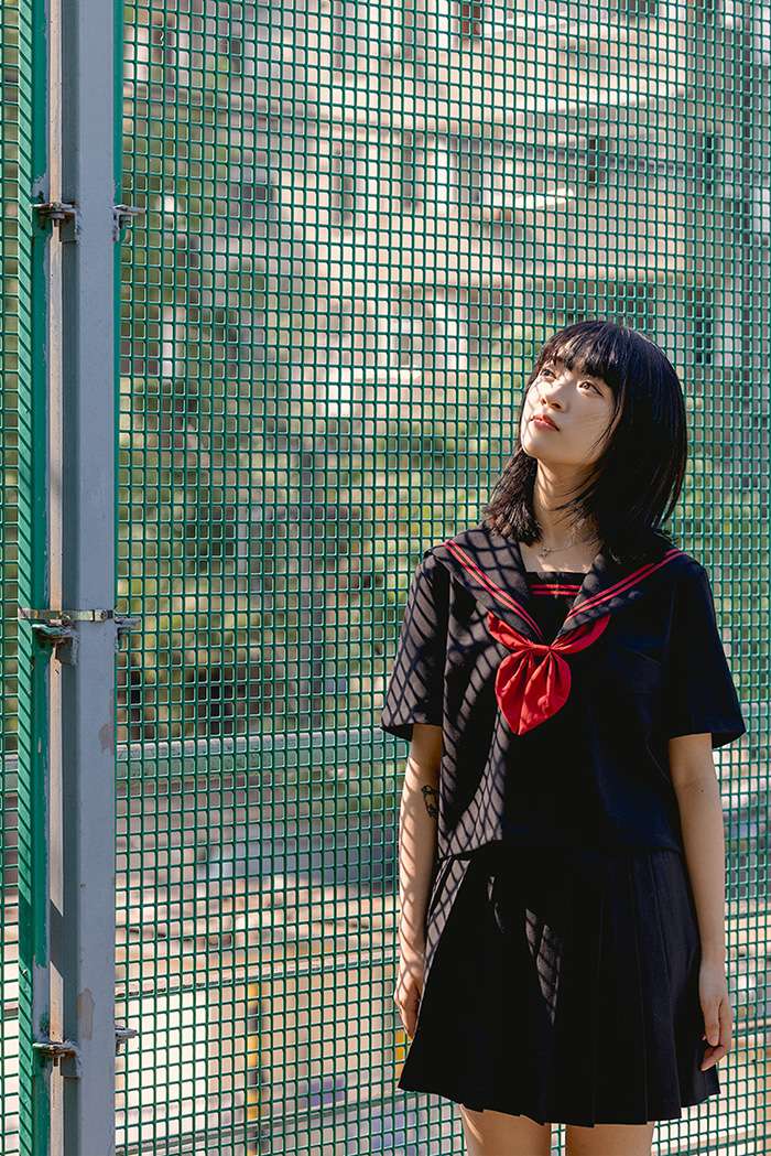 セーラー服 赤リボン 上下セット