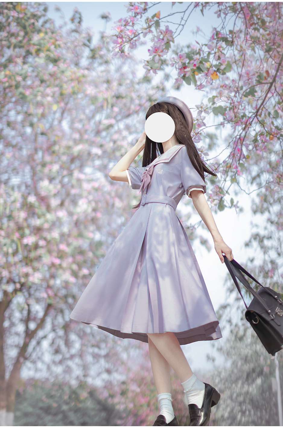 セーラー服 春の香りただよう乙女のセーラーワンピース