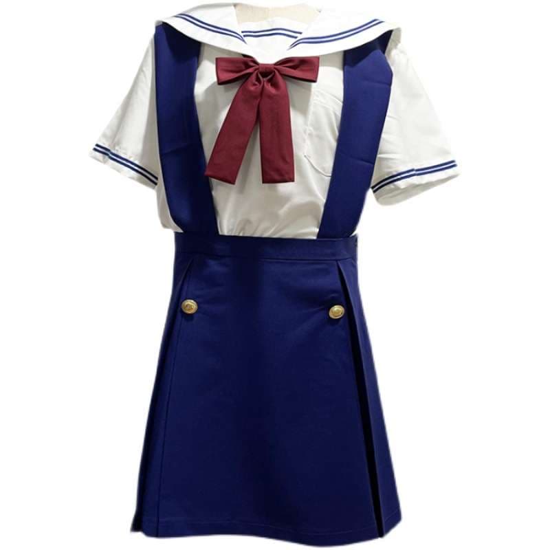 セーラー服 青白 アニメ風コスプレ衣装