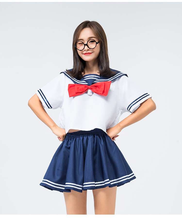 セーラー服 可愛い海軍風 コスプレ衣装セット