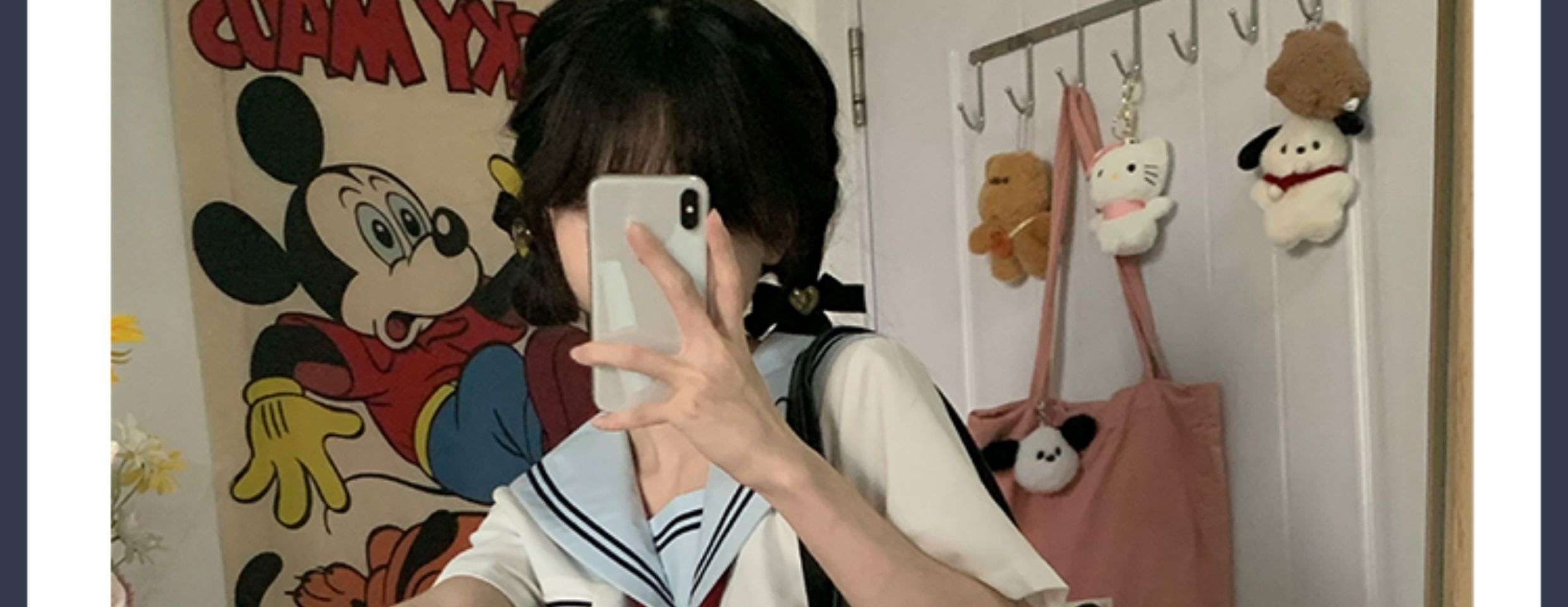 セーラー服 キュートなセーラー風ミニワンピース