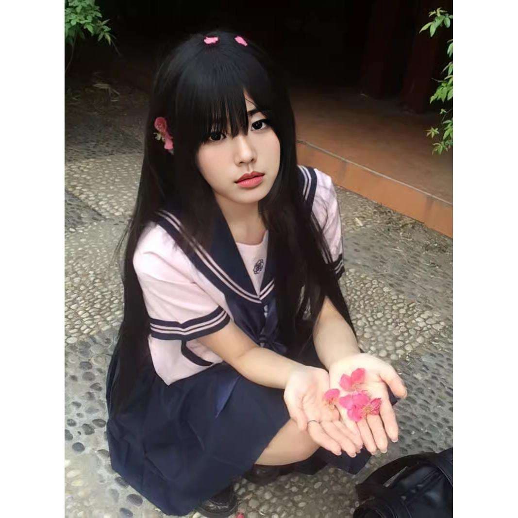 セーラー服 桜色セーラーカラー学生服セット