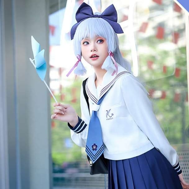 セーラー服 元気いっぱい！アニメ風セーラー制服コスプレセット
