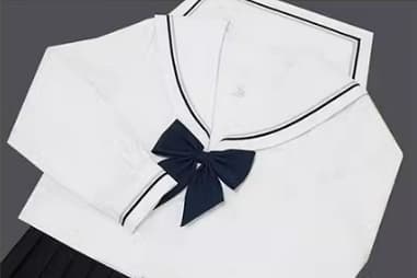 セーラー服 大きなリボンの 上下セット