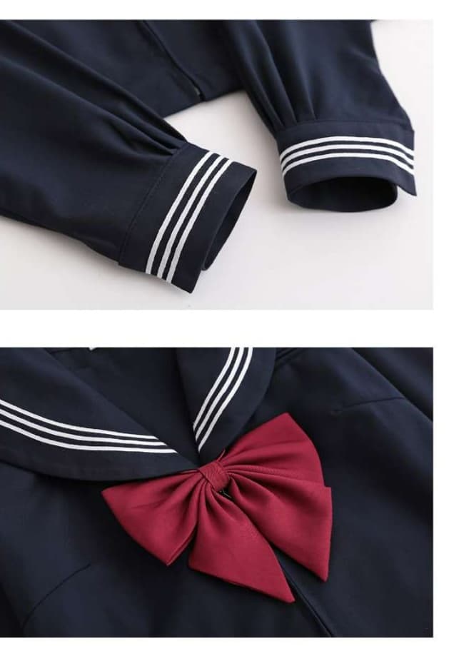 セーラー服 【大きいサイズ】 学生風レトロセーラー制服 女装 コスチューム