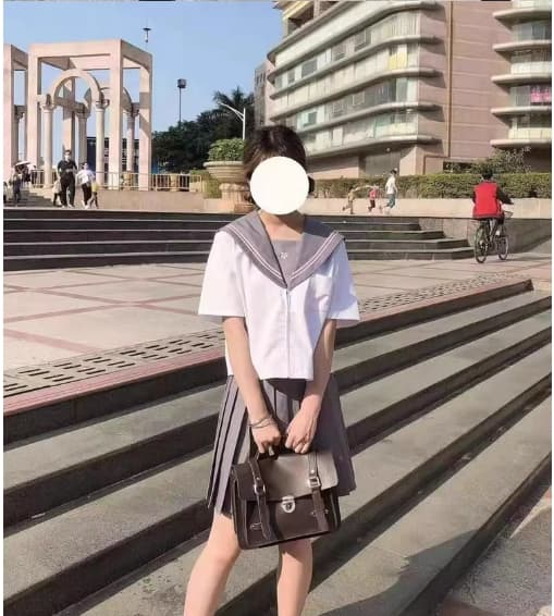 セーラー服 可愛いグレー系 制服セット