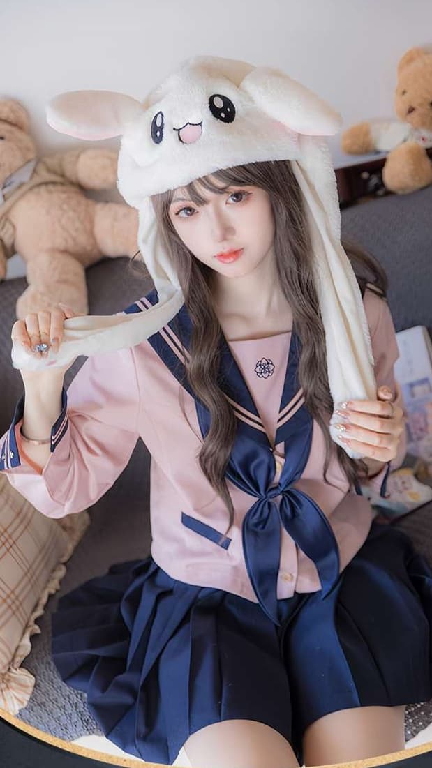 セーラー服 可愛いピンク系 上下セット