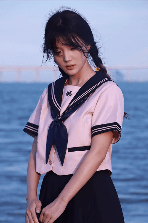 セーラー服 可愛いピンク系 上下セット