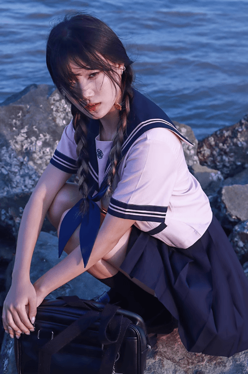 セーラー服 可愛いピンク系 上下セット