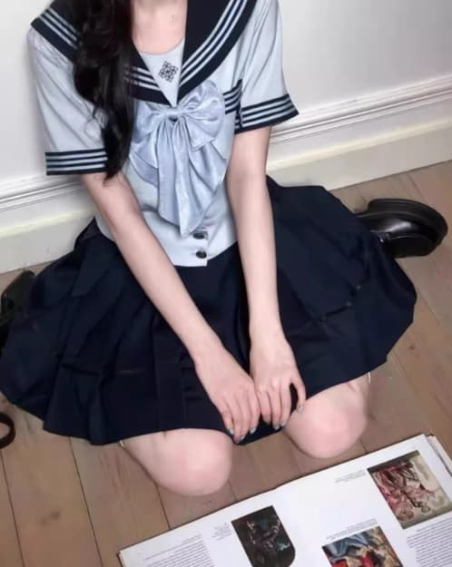 セーラー服 爽やかブルーリボン セーラー制服