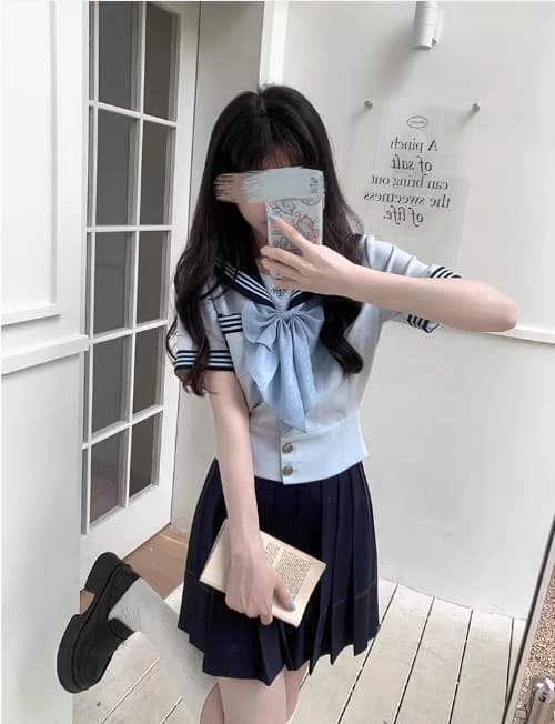 セーラー服 爽やかブルーリボン セーラー制服