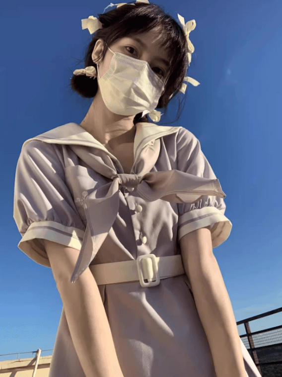 セーラー服 甘めガーリー ワンピース