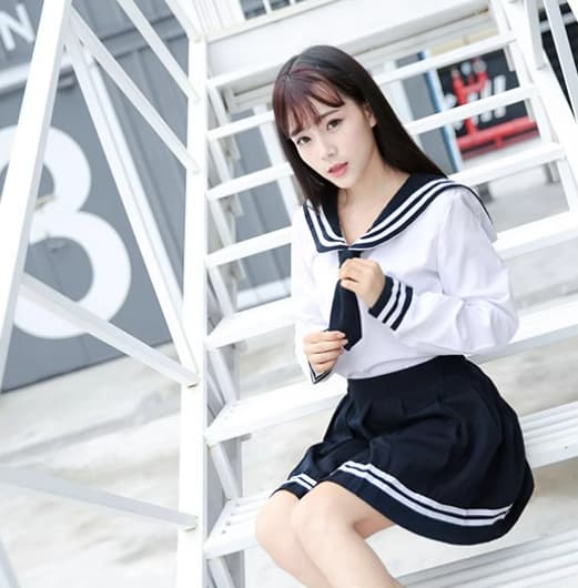 セーラー服 清楚な学生風 上下セット