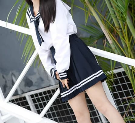 セーラー服 清楚な学生風 上下セット
