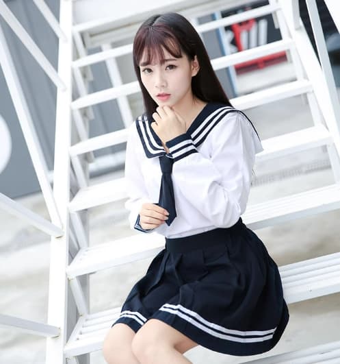 セーラー服 清楚な学生風 上下セット
