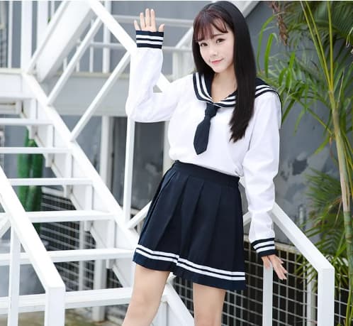 セーラー服 清楚な学生風 上下セット