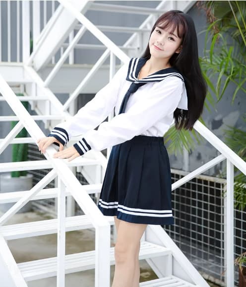 セーラー服 清楚な学生風 上下セット