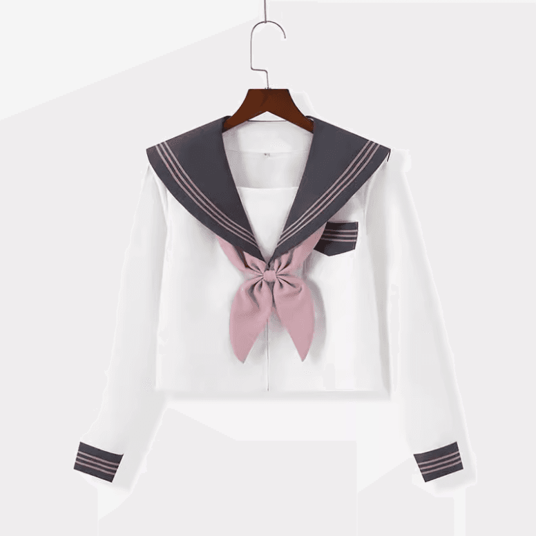セーラー服 クラシック グレー&ピンク