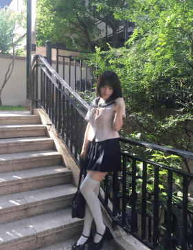 セーラー服 桜色トップス