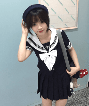 セーラー服 桜色トップス