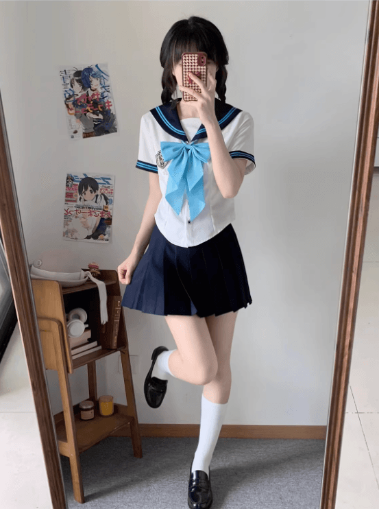 セーラー服 ピンクリボン 乙女スタイル