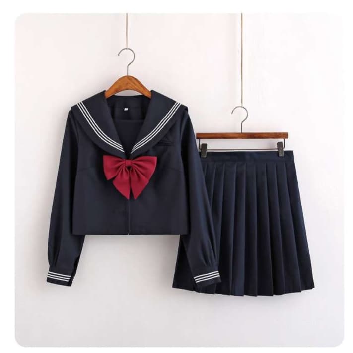 セーラー服 【大きいサイズ】 学生風レトロセーラー制服 女装 コスチューム