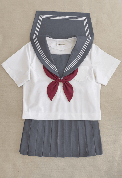 セーラー服 エレガントグレー＆ホワイト セット